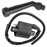 Ignition Coil with Spark Plug Boot Cap for Yamaha Kodiak 400 1999