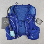 Osprey Duro 1.5L Running Vest Hydration Pack Blue Mens Small 30- 35" w/ Bladder