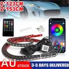 123+153 RGB Under Car Neon Light Tube Glow Underglow Underbody LED Strip Lights