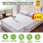 homiyRus Mattress Protector Bamboo Bed Matress Waterproof Single King Queen