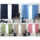 Full Blackouts Shading Stars Bedroom Balcony Curtains Hook Grommet Purdah
