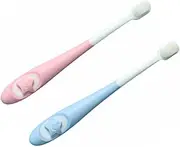 TOVINANNA 2pcs Boys and Girls Toothbrush Teething Brush Mini Toothbrush for Sensitive Teeth Oral Care