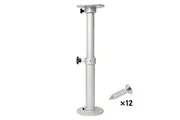 Table Pedestal Telescopic Furniture Leg 46-70cm Height Adjustable Easy Installation Detachable Aluminum Alloy Support for RV Marine Boat Caravan Motorhome