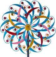 Wind Spinner Extra Large Metal Colorful Windmills Kinetic Yard Garden Lawn Decor
