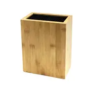 Icon Chef Universal Knife Block - Rectangle - Bamboo Plus