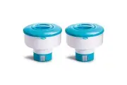 2PK Intex 17.8cm Adjustable Floating Chemical Dispenser for Intex Pools Pure Spa