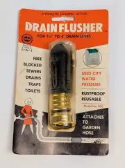 Vintage ACRA Drain Flusher Fits 1 1/2" - 4" Drain Lines Model #200 Pipe Toilet