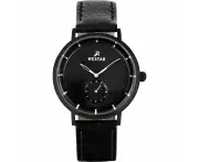Westar Profile Leather Strap Black Dial Quartz Men's Watch A Masterpiece Of Elegance