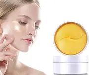 60Pcs Eye Masks, 24K GOLD Under Eye Patches, Collagen Eye Masks, Dark Circles and Wrinkles Reduce, Anti-aging, Gel Pads for Puffiness and Bags, With Hyaluronic Acid, Deep Moisturizing