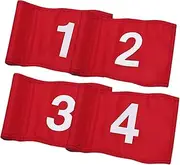 Kisangel Golf Flags 4pcs Golfs Targeting Flags Outdoor Practical Portable Course