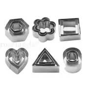30Pcs Polymer Clay Cutter Stainles Steel Geometry Pottery Tool Cutting Mould DIY