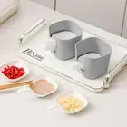 7Pcs/Set with Handle Condiment Containers Sauce Cup Containers Household