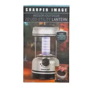 Sharper Image Indoor/Outdoor 20 Led Utility Lantern Dual Powered Cordless