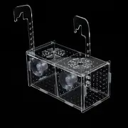 Acrylic Aquarium Fish Breeding Box, Medium Isolation Tank for Baby Fish, Shri...