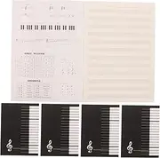 NULYLU Music Stuff Notebook 10 Pcs Creative Diy Sheet Music Book Eyefriendly Paper for Pianists Guitarists