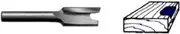 Whiteside Router Bits 1300 Mortise Bit with 1/2-Inch Cutting Diameter and 3/4-Inch Cutting Length