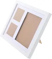 Baby Keepsake Memory Frame White Newborn Handprint Photo Frame Clay Design