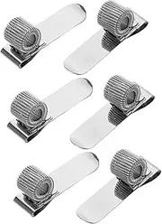 FONDOTIN Metal Clip Pen Holder for Notebook Office Accessory Spring Loop Multi-Function Clip