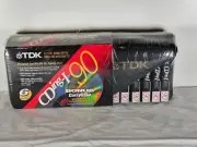 6-Pack TDK CDing-I Normal Bias Audio Cassette Tapes 90 min NOS Bonus Carry Case