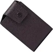 [VALICLUD] Buckle Bag for Men Multifunctional Certificate and Coin Storage Wallet Stylish PU and Design Coffee Color for Organizing Cards and Items