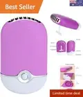 USB Fan Silent Mini Air Conditioner Travel Handheld USB Rechargeable Fan Air ...