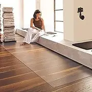 Floor Protection mat, Office Chair pad, Hard Floor Carpet for parquet, Office/Kitchen/Garden, Transparent, 80/100/120/140 cm Wide (Color : Clear, Size : 140x200cm(4.5ftx6.5ft))