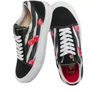 Vans Vault OG Old Skool LX Snake Eyes Black Red Dice White Skate VN0A4P3XB52 S10