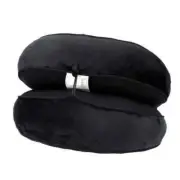 Memory Foam Seat Duo Cushion with Polyester Cover Black