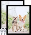 9X11 Picture Frame Set of 2, Black Photo Frames High Transparent Wall Gallery De