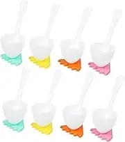 Zerodeko Baby Mealtime Fun 8pcs Foot Design Egg Cup Holders Egg Holders Safe Versatile