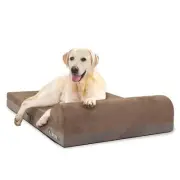 WEVEGO ORTHOPEDIC DOG BED PILLOW DOG BED WITH THICKEN GEL MEMORY FOAM FLANNEL L