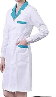 [SZEMENTMD] Women's Lab Coats – Professional Healthcare Uniforms for Women in Medicine, White, Medium