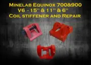 Minelab Equinox 700&900 "V6" 15'' & 11" & 6" Coil stiffener and Repair
