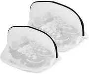 Geecol Mesh Laundry Bag for Shoes, Set of 2 Washing Machine Bags for Delicates, Underwear, Trainers, Socks, Bras and Travel reusable Laundry Wash Bag with Zips