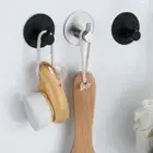 Stainless Steel Black Robe Towel Holder Hooks Wall Door Mounted