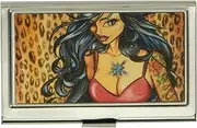 Buckle-Down Business Card Holder - Leah - Large