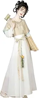 [IDZNFNFX] Women's Chinese Hanfu Tang Dynasty Costume Princess Folk Dance Clothing Cosplay Outfit