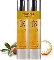 GK HAIR Global Keratin Organic Argan Oil Hair Serum (50ml/Pack of 2) - Hair Styling Serum for Frizz Control Dry Damage Hair Repair - Shine Smoothing Strengthening & Nourishing For women and men