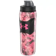 Under Armour UA 28oz Insulated Playmaker Squeeze Pink Poppy OSFA