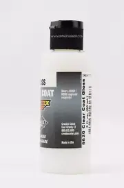 Createx Colors 5620 Clear Coat Gloss 2oz water-based for hobby and indoor use