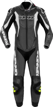 Spidi Sport Warrior Pro, leather suit 1pcs perforated , color: Black/White , size: 50