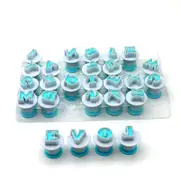 Letter Cutter For Fondant Cutters - Letter Fondant Cutter Baking Supplies - Alphabet Cake Decoration Baking Supplies Set Ejector Stamp Biscuit Marzipa