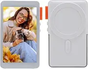 4 Inch Phone Vlog Selfie Screen, Magnetic Phone Vlog Selfie Display Screen, 1080P Wireless Recording, Back Camera Monitor, Wireless External Selfie Mirror Screen for Live Stream