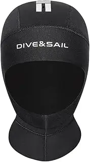 W Swimming Diving m prene Cap Swimming Surfing Diving Drifting Warm Snorkeling Cap with Shoulder Multicolor751 XL