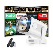 Mini Projector 1080P with WiFi 6 and Bluetooth 5.4, 4K Full HD Projector Feat...