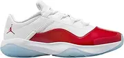 [Nike] Jordan Men's Air 11 CMFT Low White/Gym Red-Black (DN4180 116), White/Gym Red-black, 11.5