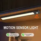 LED PIR Sensor Closet Lights 3 Colour Cordless USB Rechargeable Night Light Lamp