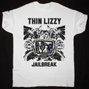 Rare !THIN LIZZY JAILBREAK NEW WHITE Men S-234XL T-shirt AC605