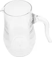 BESTOYARD Modern Acrylic Wine Decanter with Handle Transparent Scale Dispenser for Wine Spirits Juice Tea and Milk Multifunctional Pitcher for Bars Restaurants
