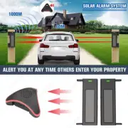 Wireless Solar Home Security Alarm System Garden Infrared Motion Sensor Detector